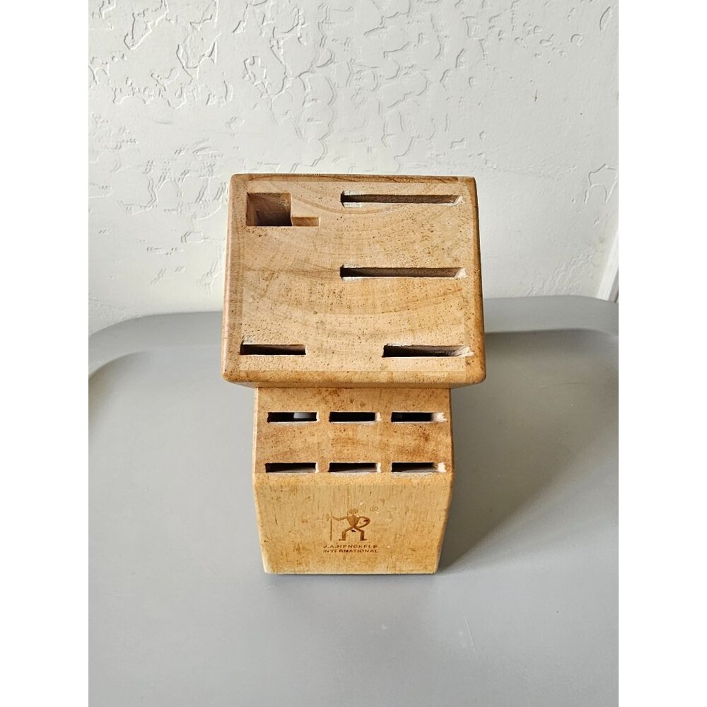 JA Henckels International Wood Knife Block